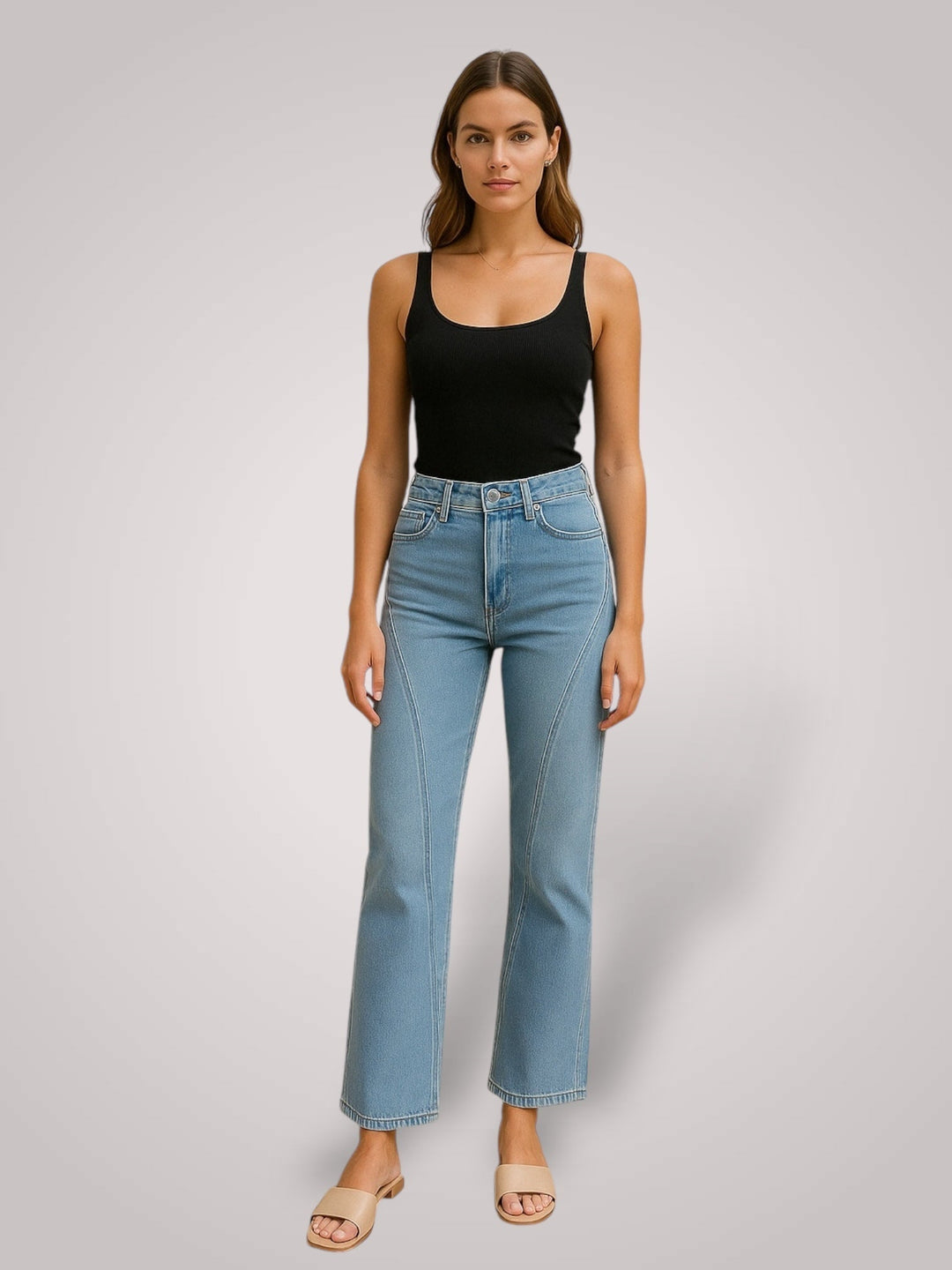 Emily & Isabella Brooks | Mid-Rise Wide Leg Jeans