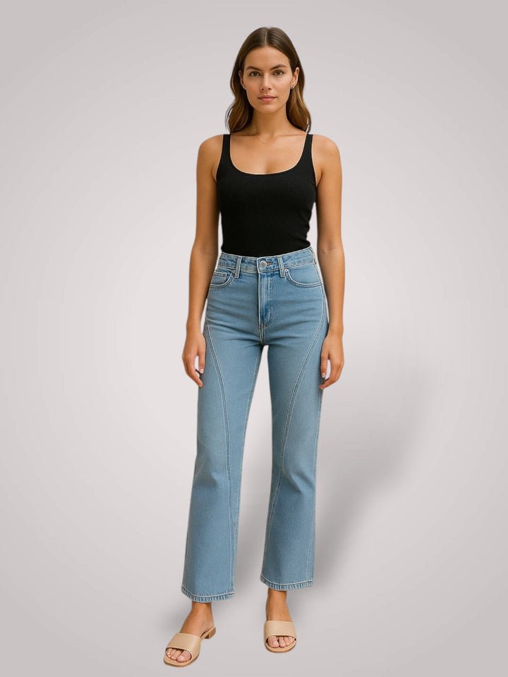 Emily & Isabella Brooks | Mid-Rise Wide Leg Jeans
