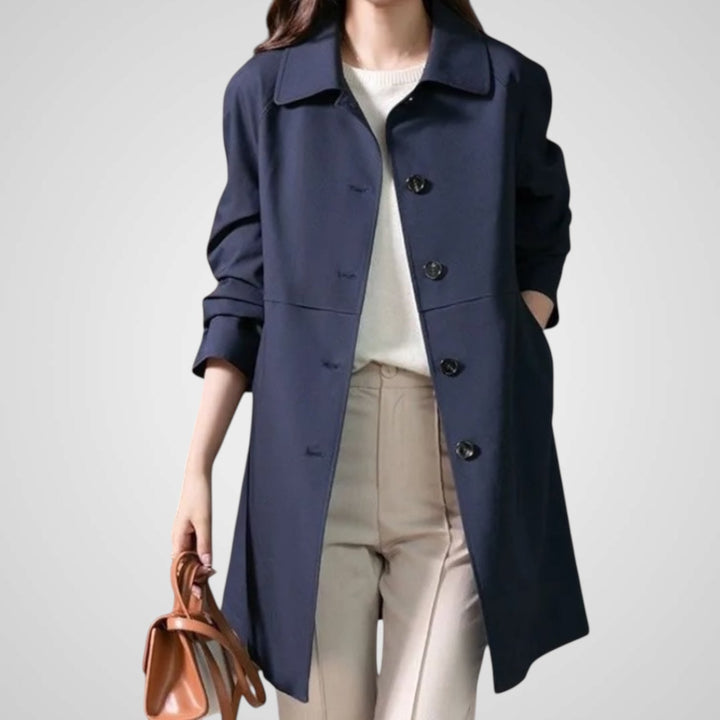 Emily & Isabella Brooks | Single Button Short Trench Coat for Women