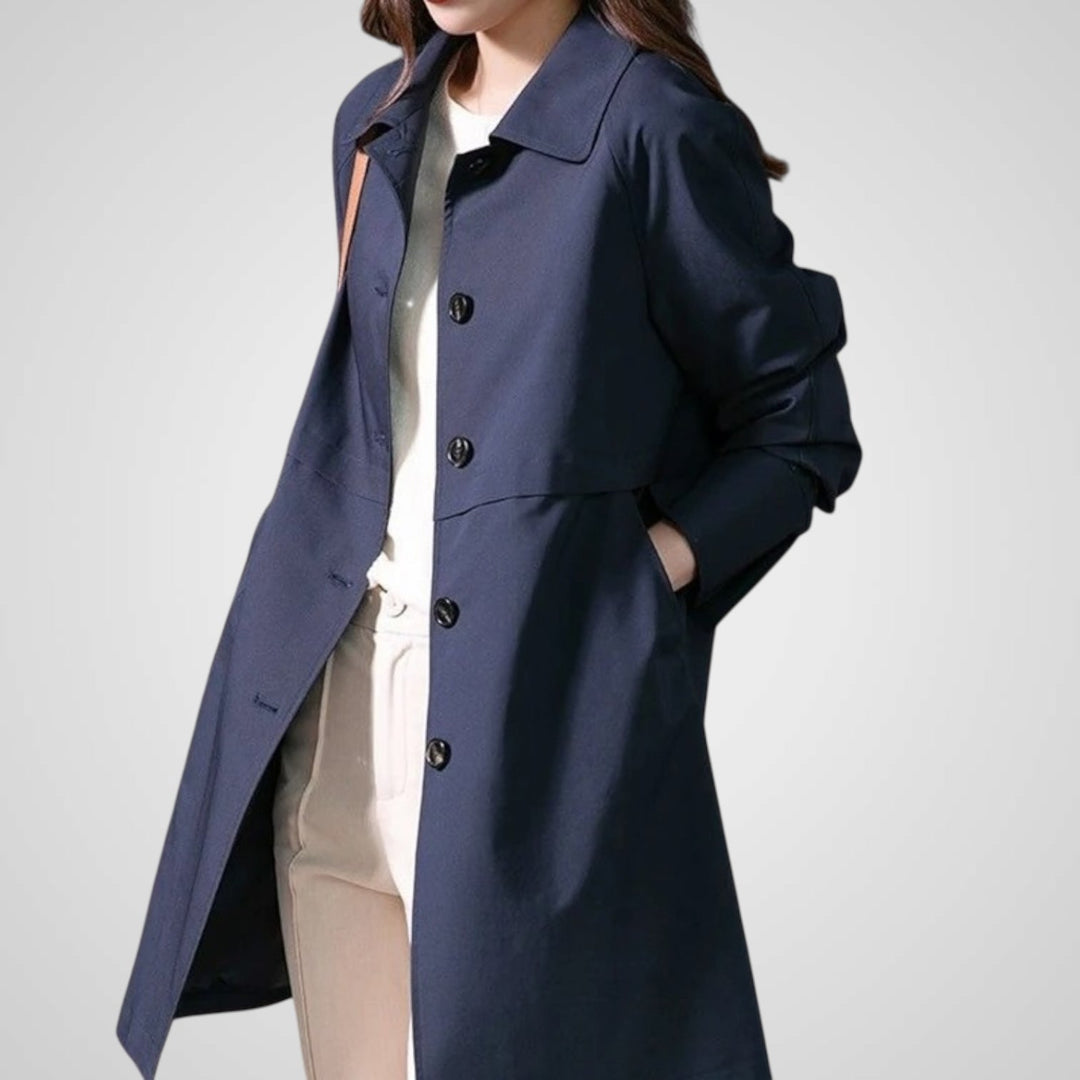 Emily & Isabella Brooks | Single Button Short Trench Coat for Women