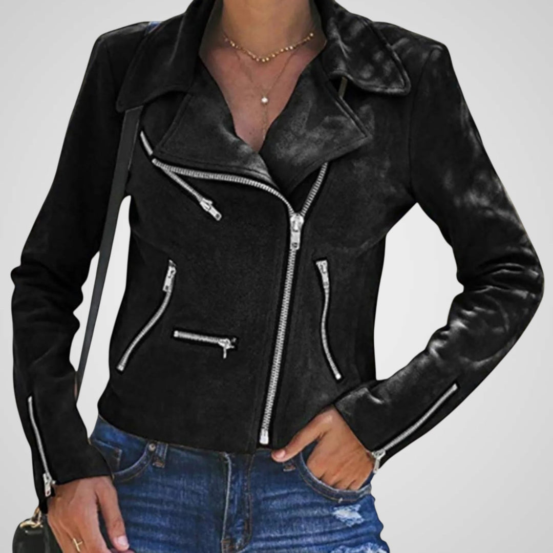 Emily & Isabella Brooks | Leather biker jacket