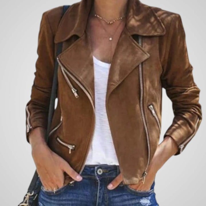 Emily & Isabella Brooks | Leather biker jacket