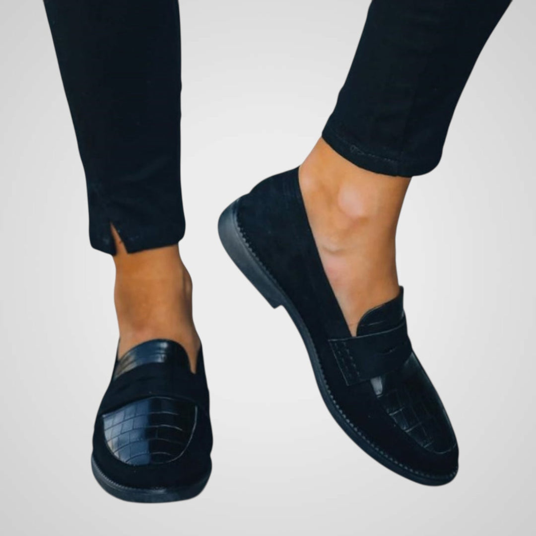 Emily & Isabella Brooks | Women's Leather Loafers - Timeless Design, All-Season Comfort