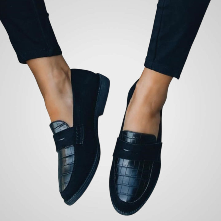 Emily & Isabella Brooks | Women's Leather Loafers - Timeless Design, All-Season Comfort