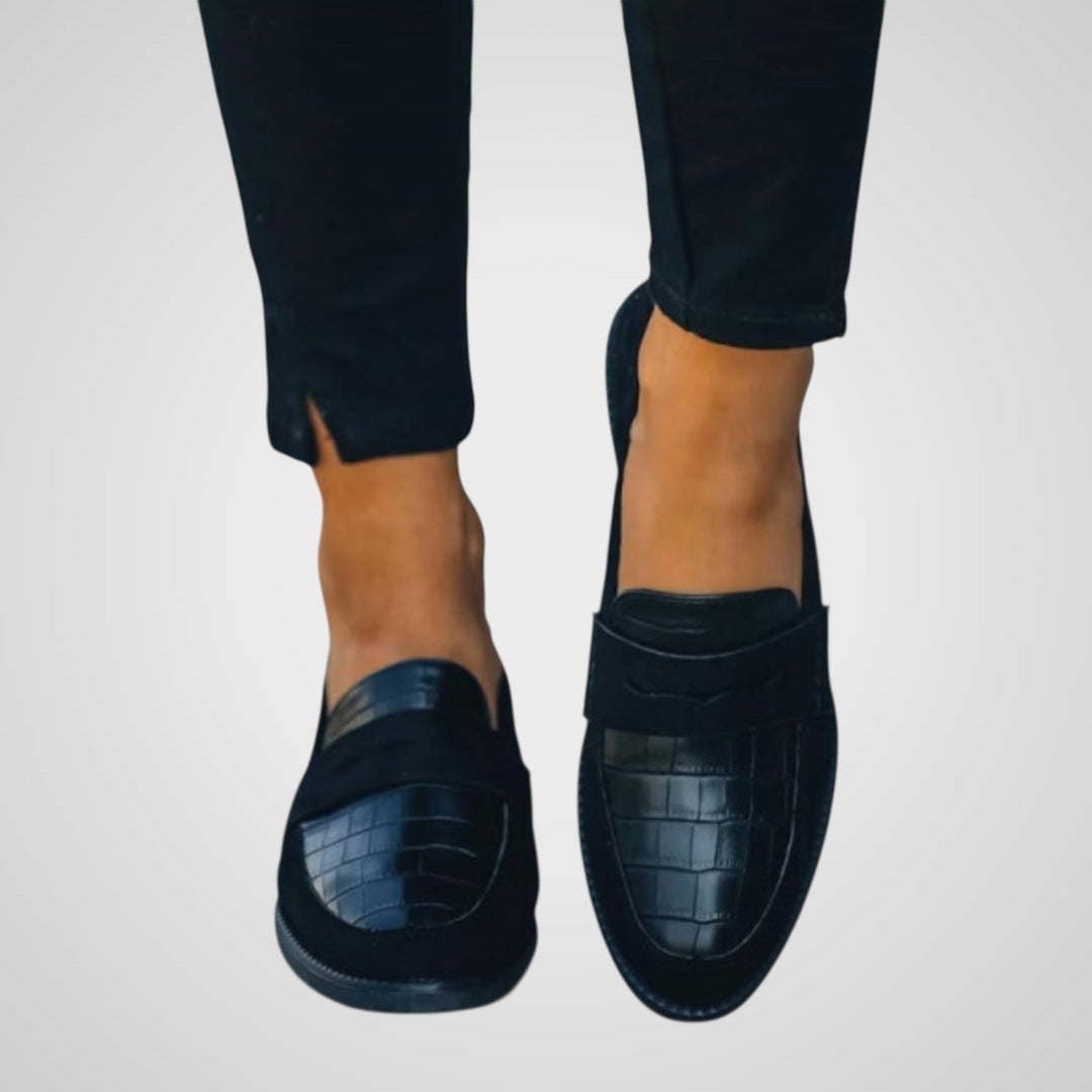Emily & Isabella Brooks | Women's Leather Loafers - Timeless Design, All-Season Comfort