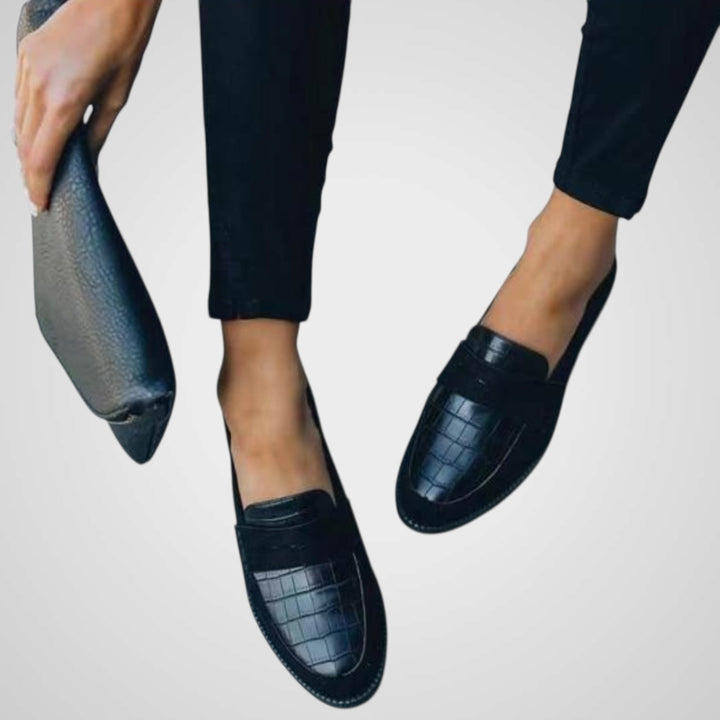 Emily & Isabella Brooks | Women's Leather Loafers - Timeless Design, All-Season Comfort