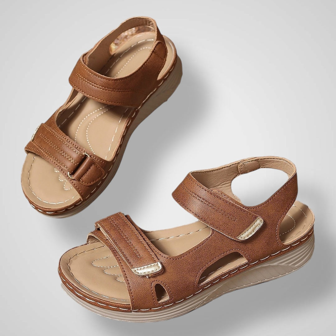 Emily & Isabella Brooks | Orthopedic platform sandals with strap