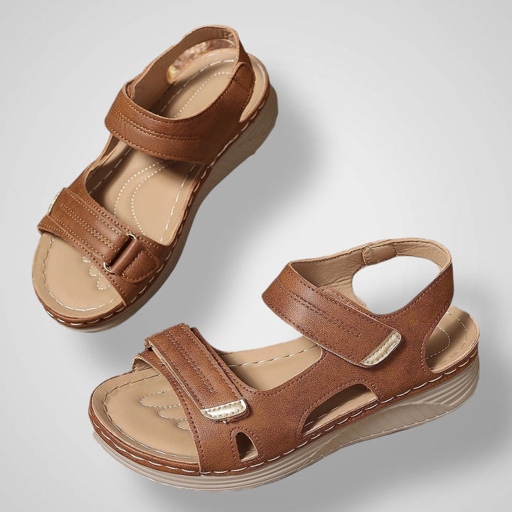 Emily & Isabella Brooks | Orthopedic platform sandals with strap