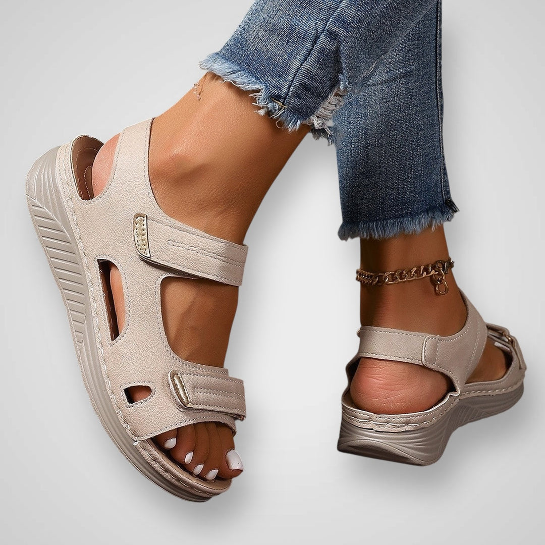 Emily & Isabella Brooks | Orthopedic platform sandals with strap
