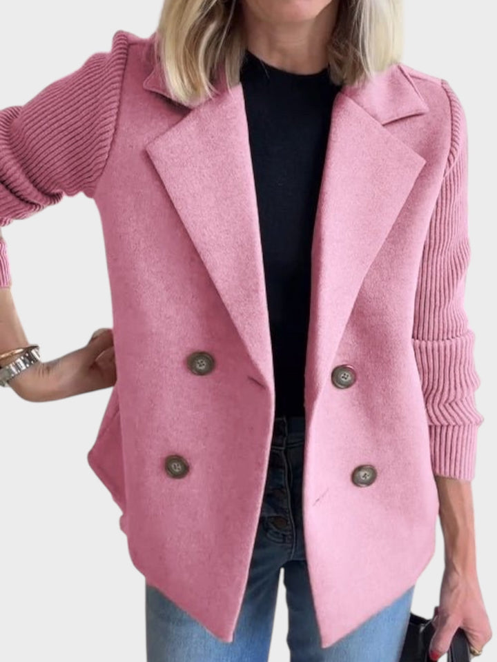 Emily & Isabella Brooks | Elegant jacket with knitted sleeves