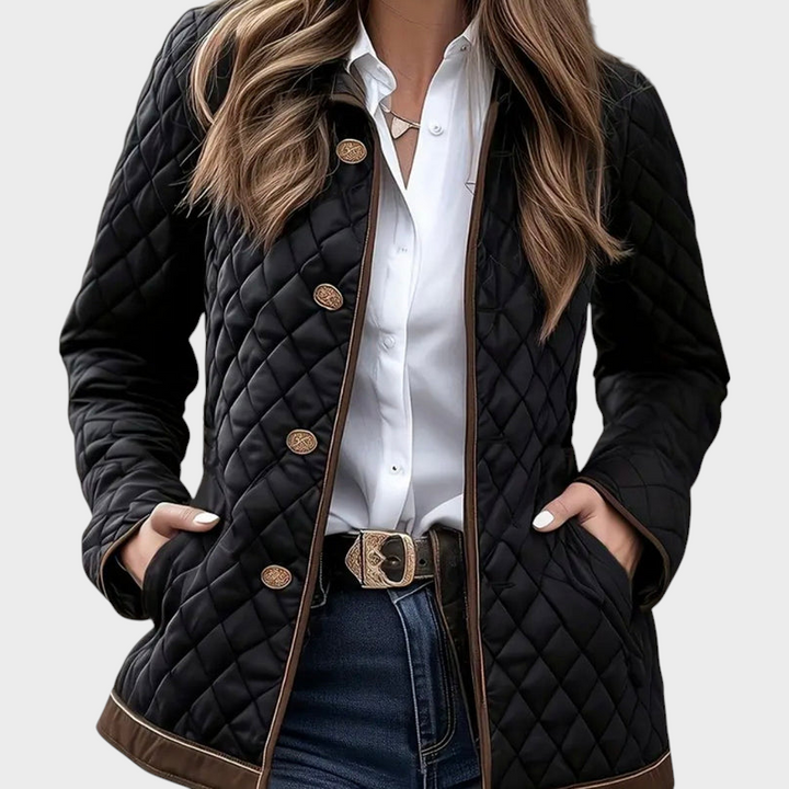 Emily & Isabella Brooks | Black Quilted Jacket