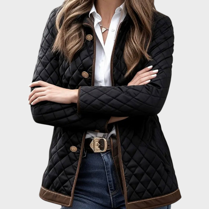Emily & Isabella Brooks | Black Quilted Jacket