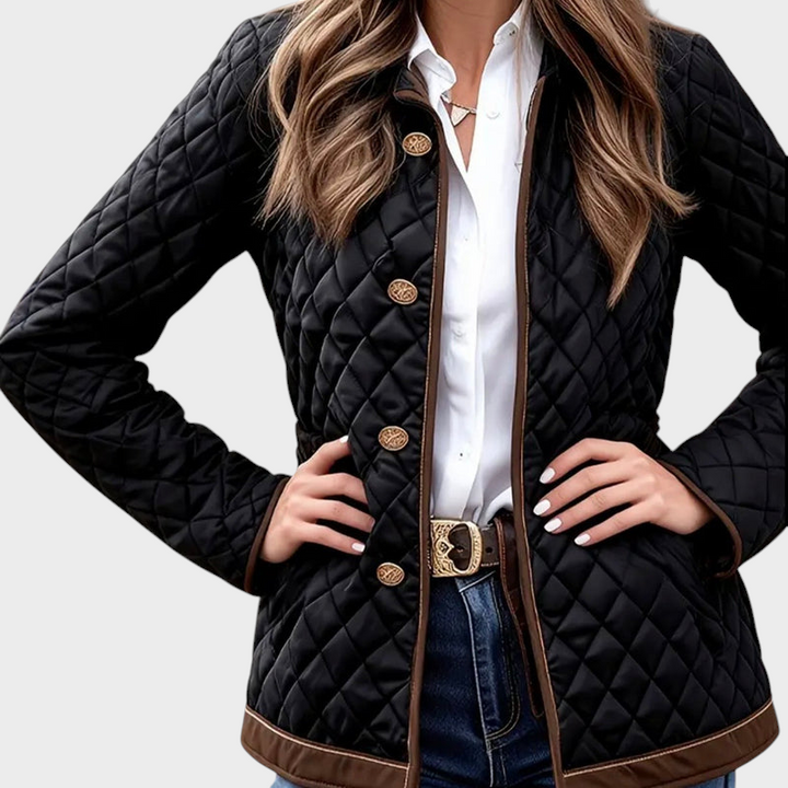 Emily & Isabella Brooks | Black Quilted Jacket