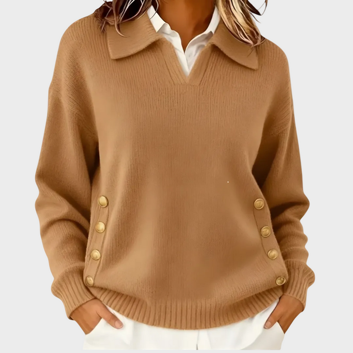Emily & Isabella Brooks | Button Detail Sweater