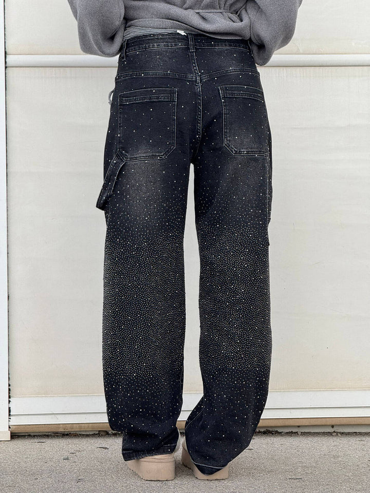 Emily & Isabella Brooks | High-Waist Glitter Jeans
