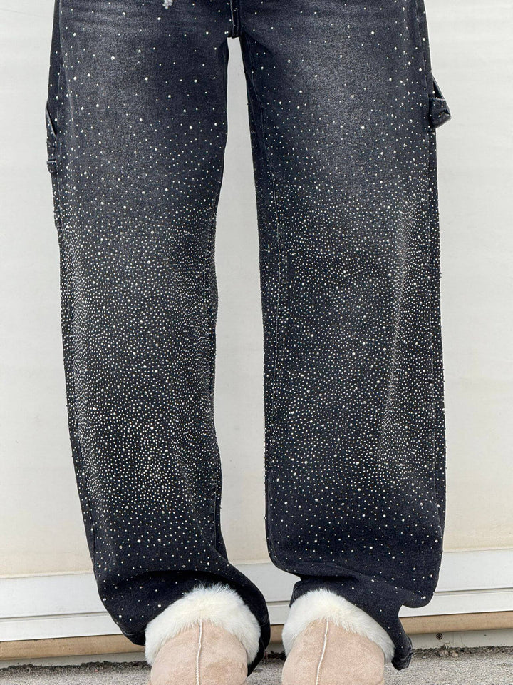 Emily & Isabella Brooks | High-Waist Glitter Jeans