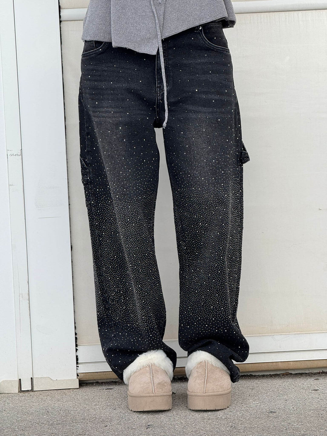 Emily & Isabella Brooks | High-Waist Glitter Jeans