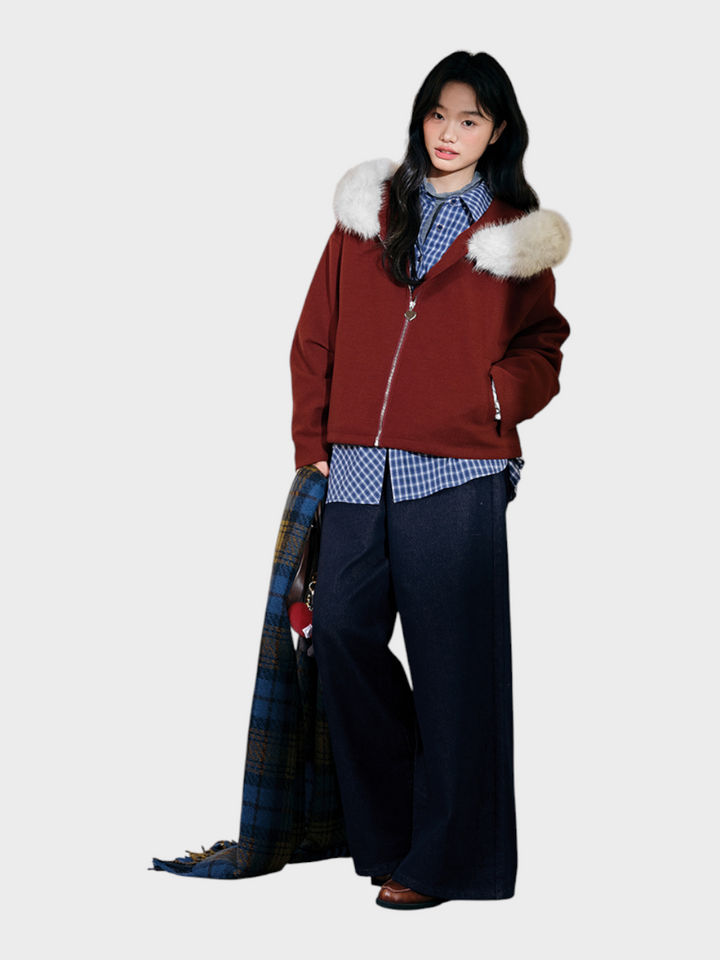 Emily & Isabella Brooks | Detachable jacket with synthetic fur