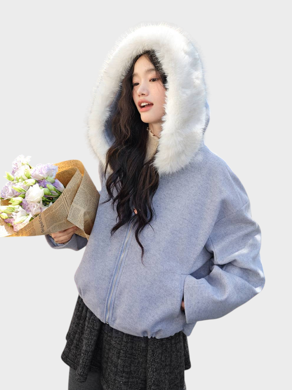 Emily & Isabella Brooks | Detachable jacket with synthetic fur