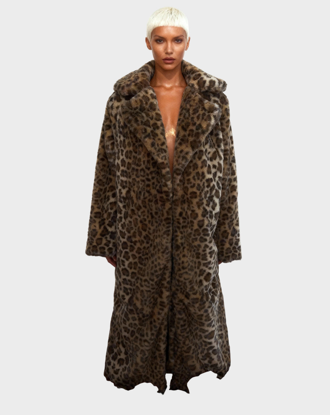 Emily & Isabella Brooks | Faux Fur Coat, Leopard