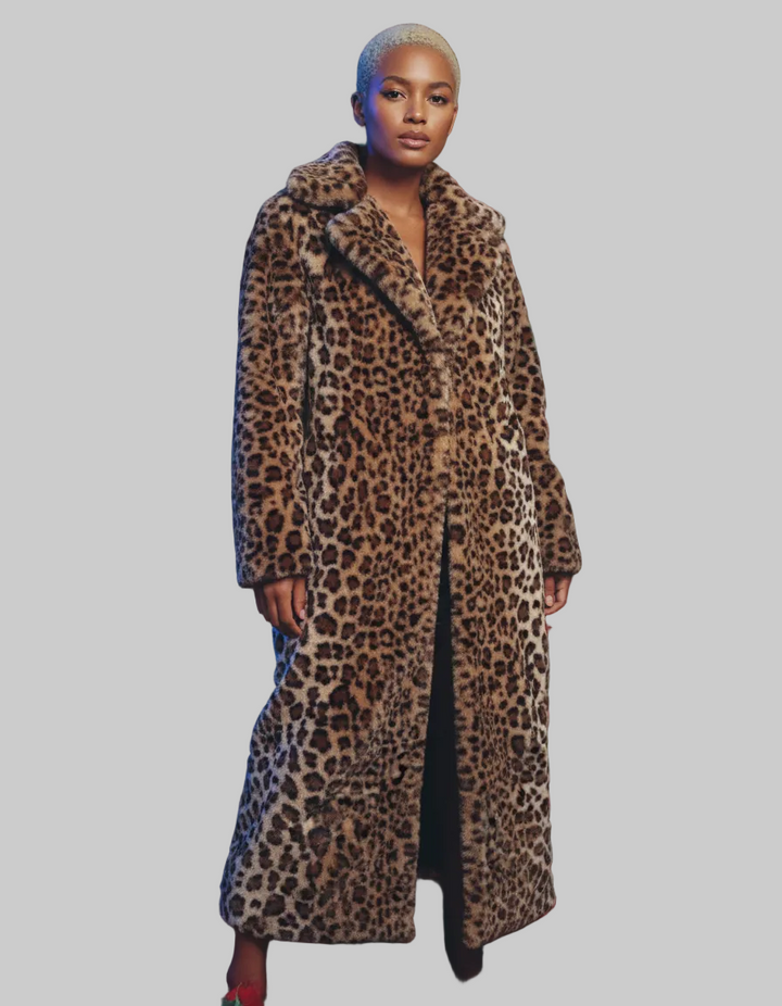 Emily & Isabella Brooks | Faux Fur Coat, Leopard