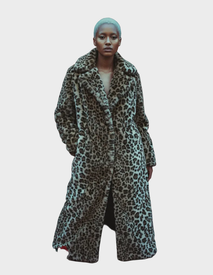 Emily & Isabella Brooks | Faux Fur Coat, Leopard