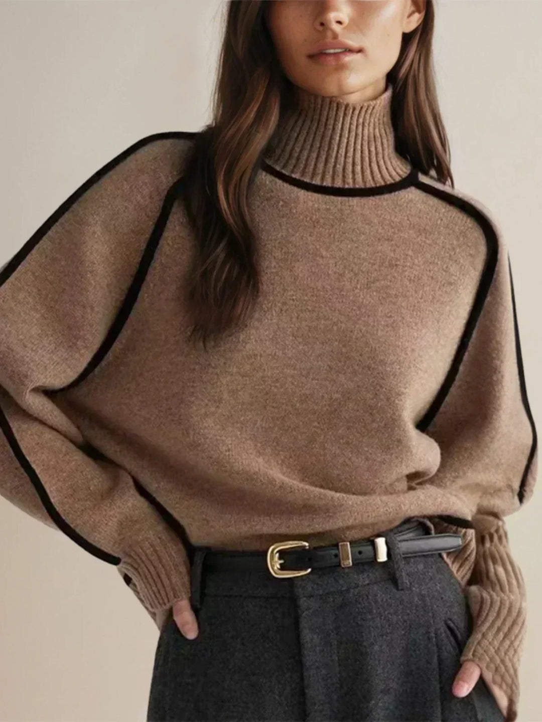 Emily & Isabella Brooks | Elegant Turtleneck Sweater