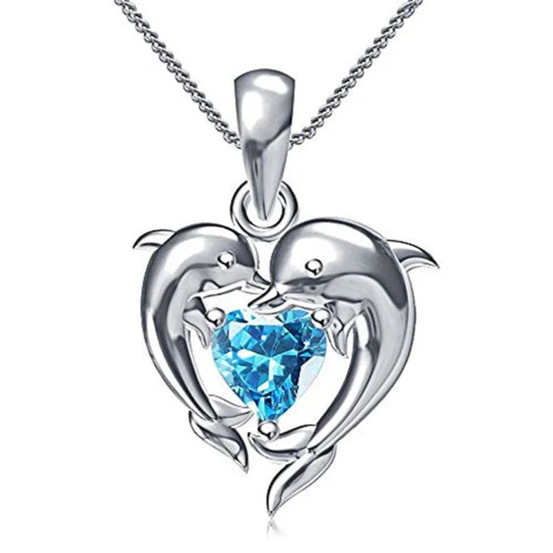 Emily & Isabella Brooks | Blue Heart Necklace