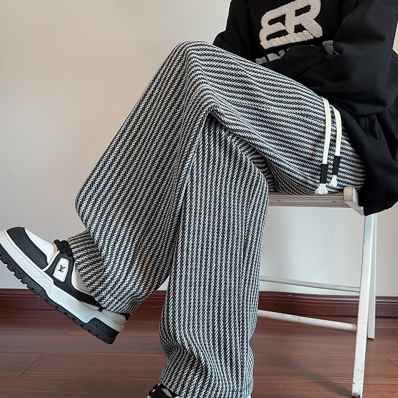 Emily & Isabella Brooks | Modern Herringbone Relaxed Sweatpants