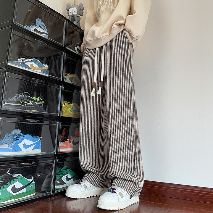 Emily & Isabella Brooks | Modern Herringbone Relaxed Sweatpants