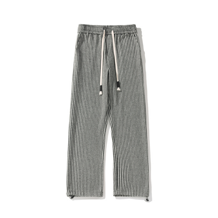 Emily & Isabella Brooks | Modern Herringbone Relaxed Sweatpants