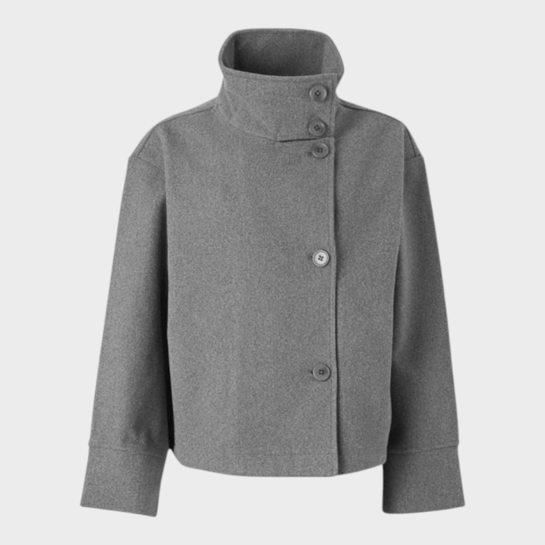 Emily & Isabella Brooks | High-Neck Buttoned Jacket
