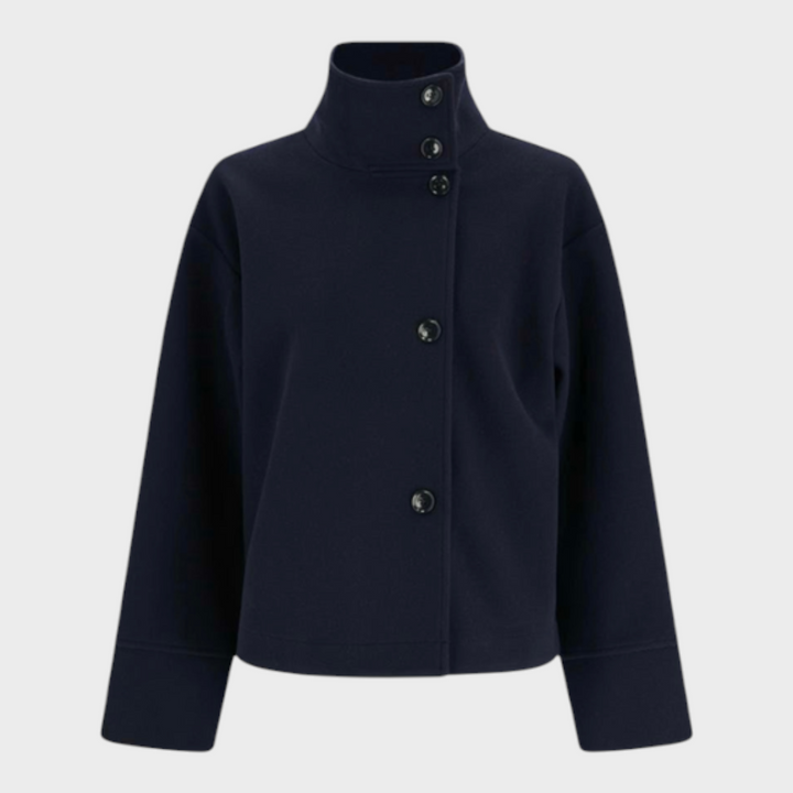 Emily & Isabella Brooks | High-Neck Buttoned Jacket