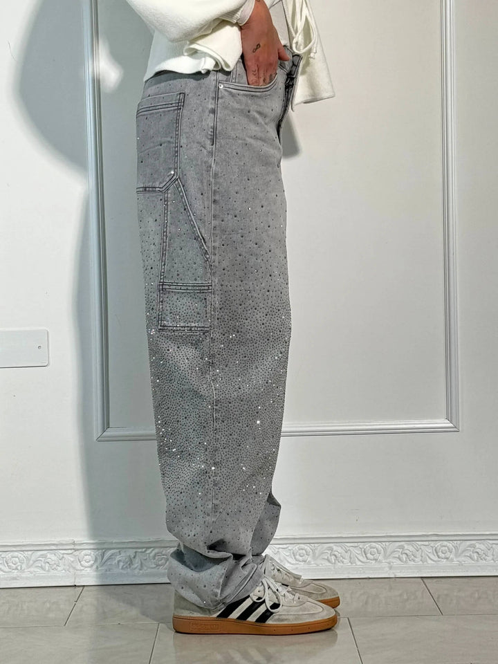 Emily & Isabella Brooks | High-Waist Glitter Jeans