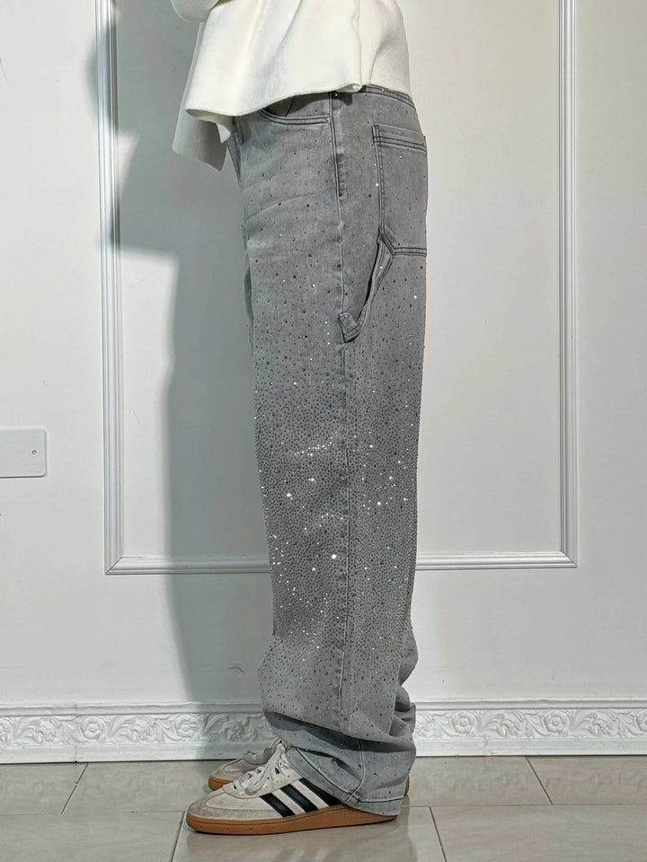 Emily & Isabella Brooks | High-Waist Glitter Jeans