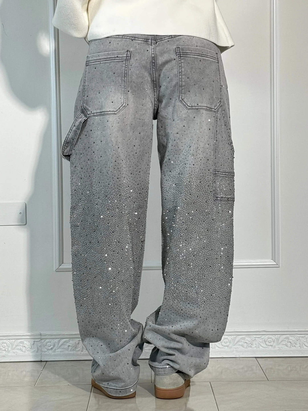 Emily & Isabella Brooks | High-Waist Glitter Jeans