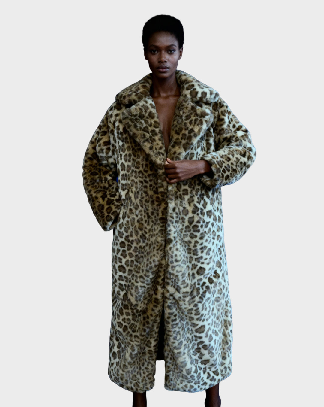 Emily & Isabella Brooks | Faux Fur Coat, Leopard