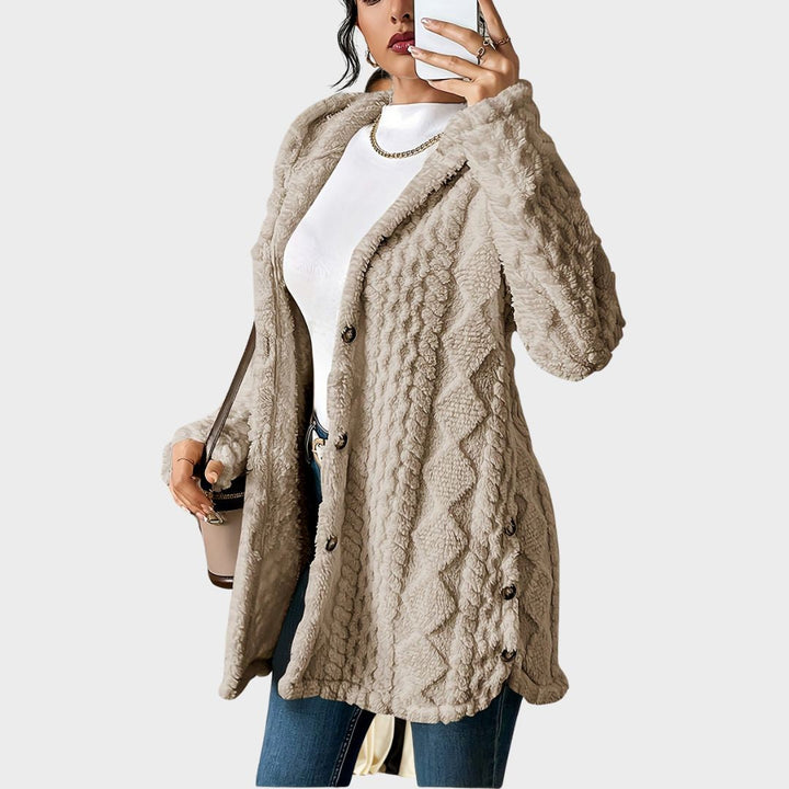 Emily & Isabella Brooks | Plush Hooded Cardigan