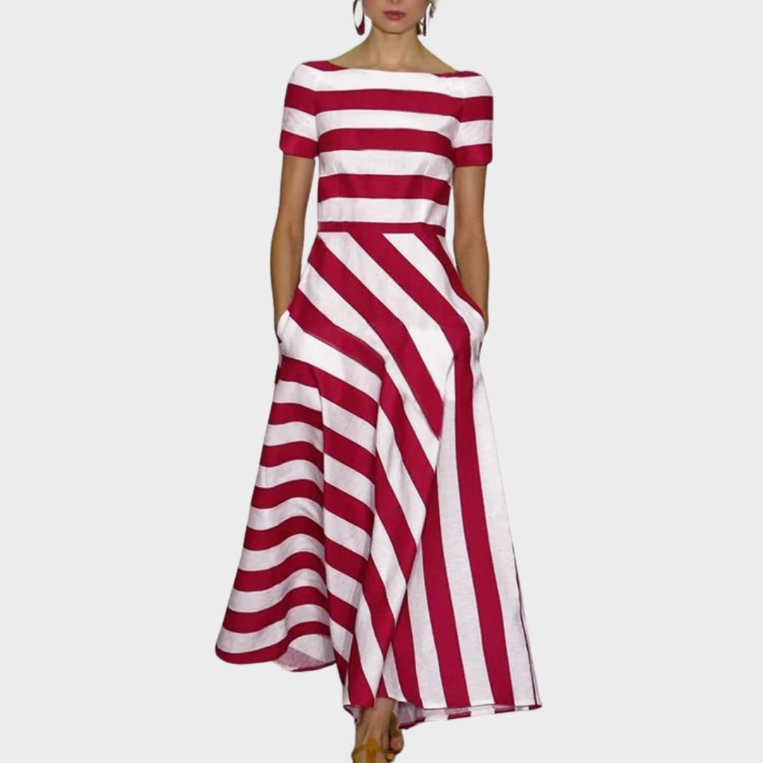 Emily & Isabella Brooks | Light Stripe Dress