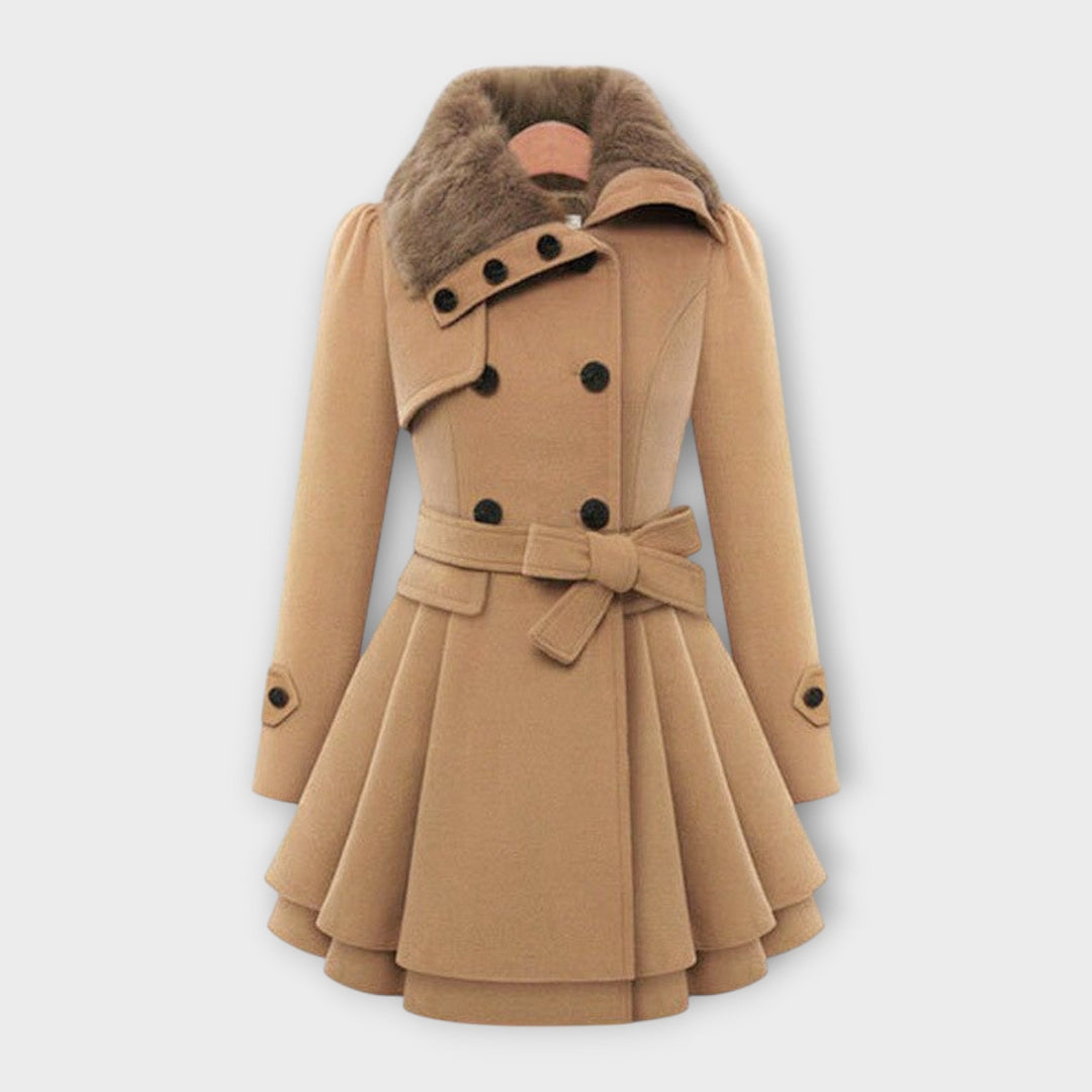 Emily & Isabella Brooks | Elegant coat with faux fur