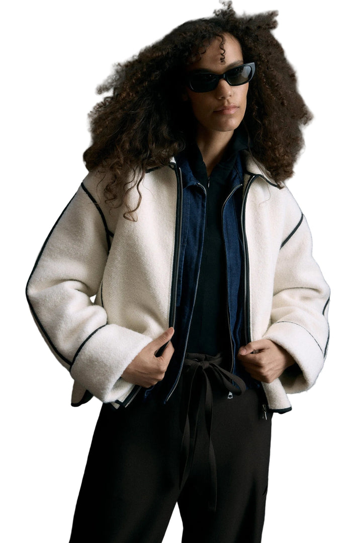 Emily & Isabella Brooks | Contrast Trim Coat