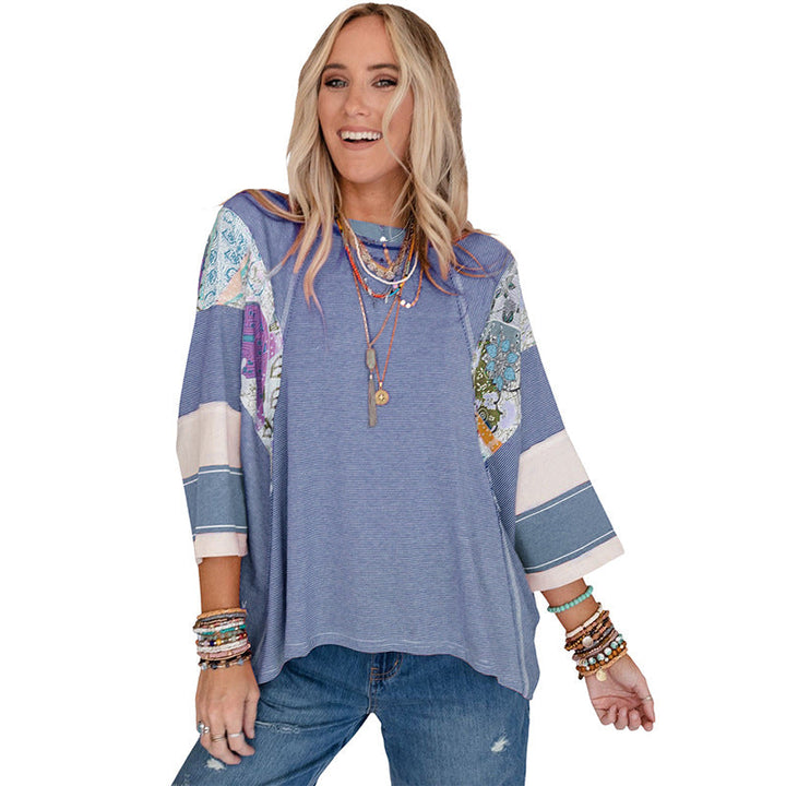 Emily & Isabella Brooks | Lightweight Patchwork Batwing Top
