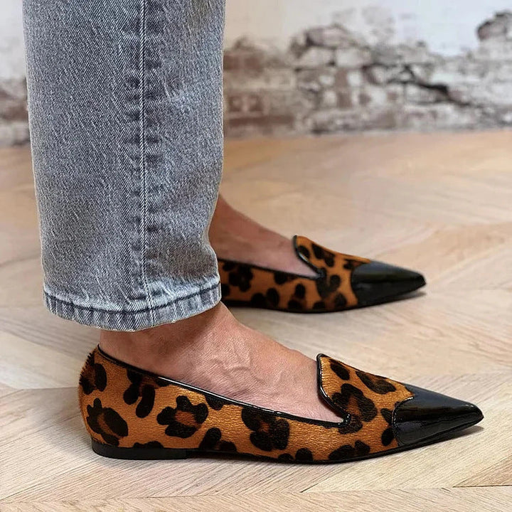 Emily & Isabella Brooks | Refined Animal Print Ballet Flats