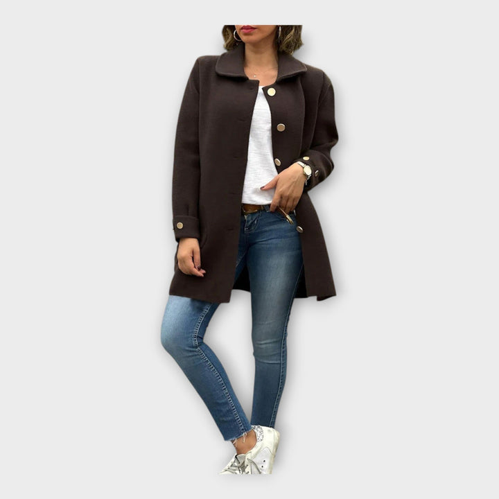 Emily & Isabella Brooks | Long Coat, Classic Line, Buttons