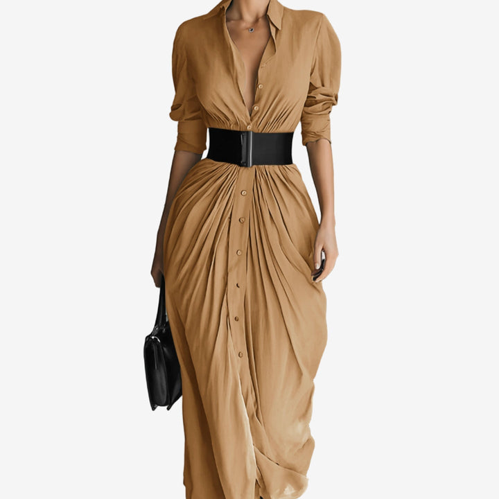 Emily & Isabella Brooks | Long Sleeve Maxi Dress