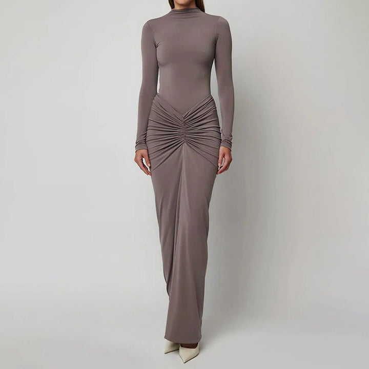 Emily & Isabella Brooks | Women's Bodycon Dress, Winter, Ruched Waist