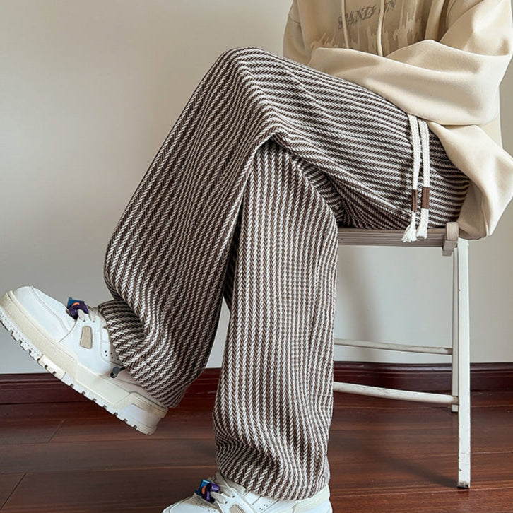 Emily & Isabella Brooks | Modern Herringbone Relaxed Sweatpants
