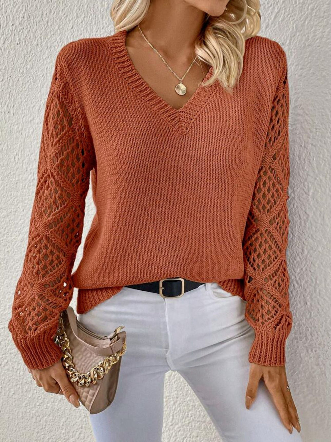 Emily & Isabella Brooks | Soft V-neck Sweater