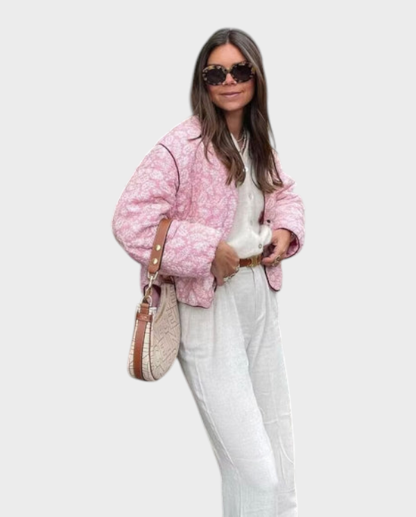 Emily & Isabella Brooks | Floral Quilted Jacket