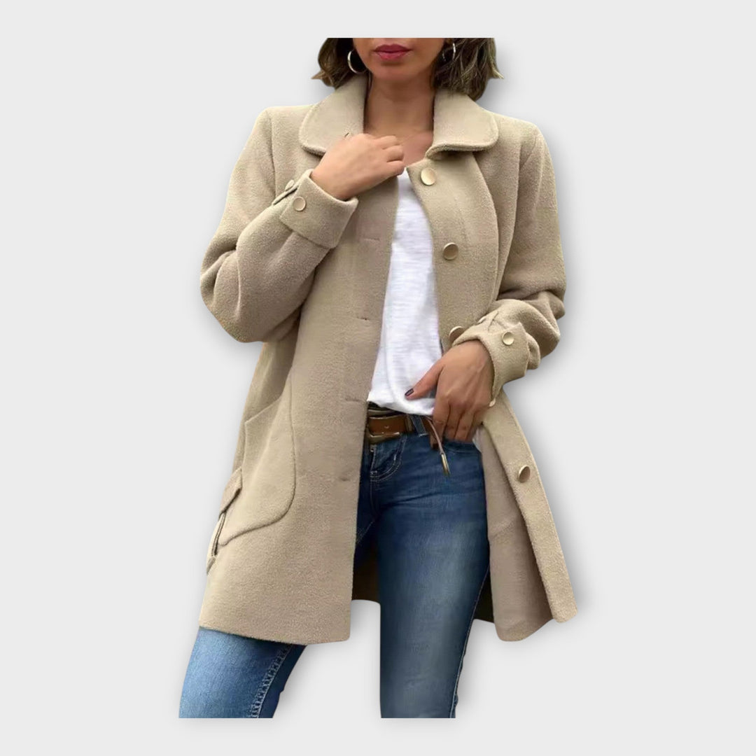 Emily & Isabella Brooks | Long Coat, Classic Line, Buttons